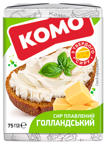 Сир плавлений КОМО ГОЛЛАНДСЬКИЙ, 40%, 75г
